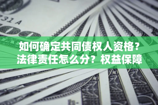 武汉如何确定共同债权人资格？法律责任怎么分？权益保障技巧揭秘！
