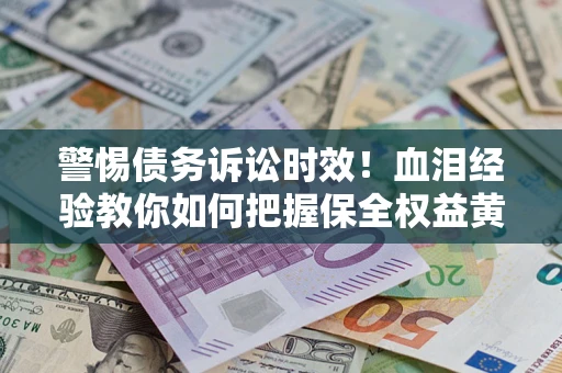 武汉警惕债务诉讼时效！血泪经验教你如何把握保全权益黄金期