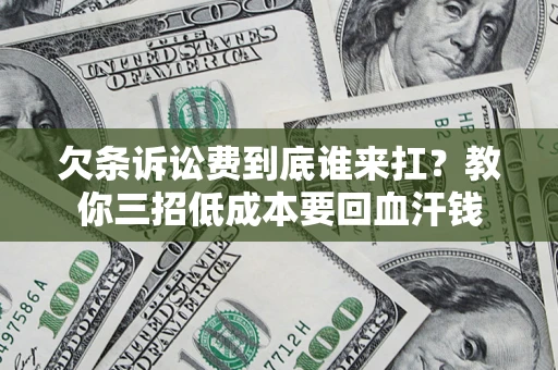 武汉欠条诉讼费到底谁来扛？教你三招低成本要回血汗钱